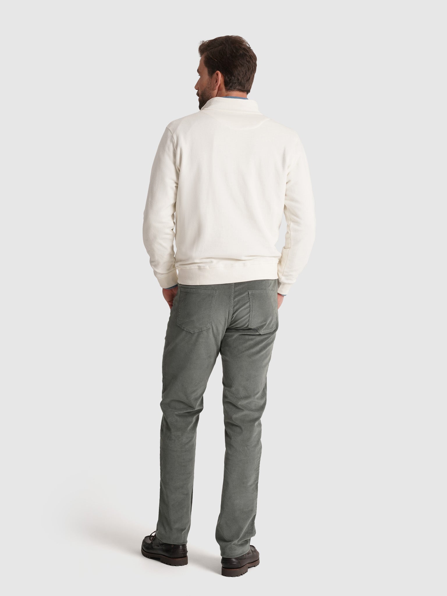 HOODIE ALGODÃO BRANCO MANGA COMPRIDA REGULAR FIT MR. BLUE