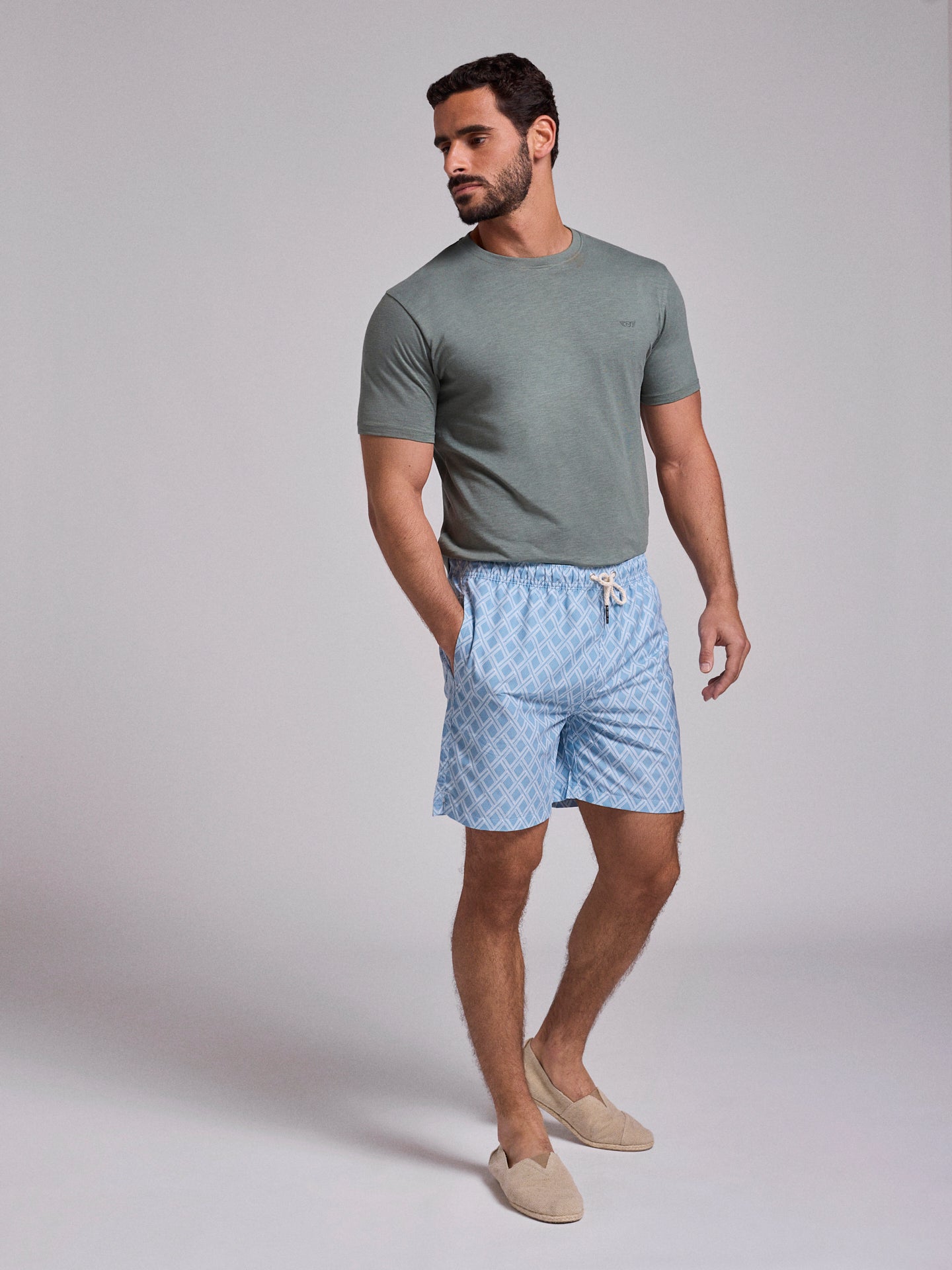 FATO BANHO AZUL REGULAR FIT MR. BLUE