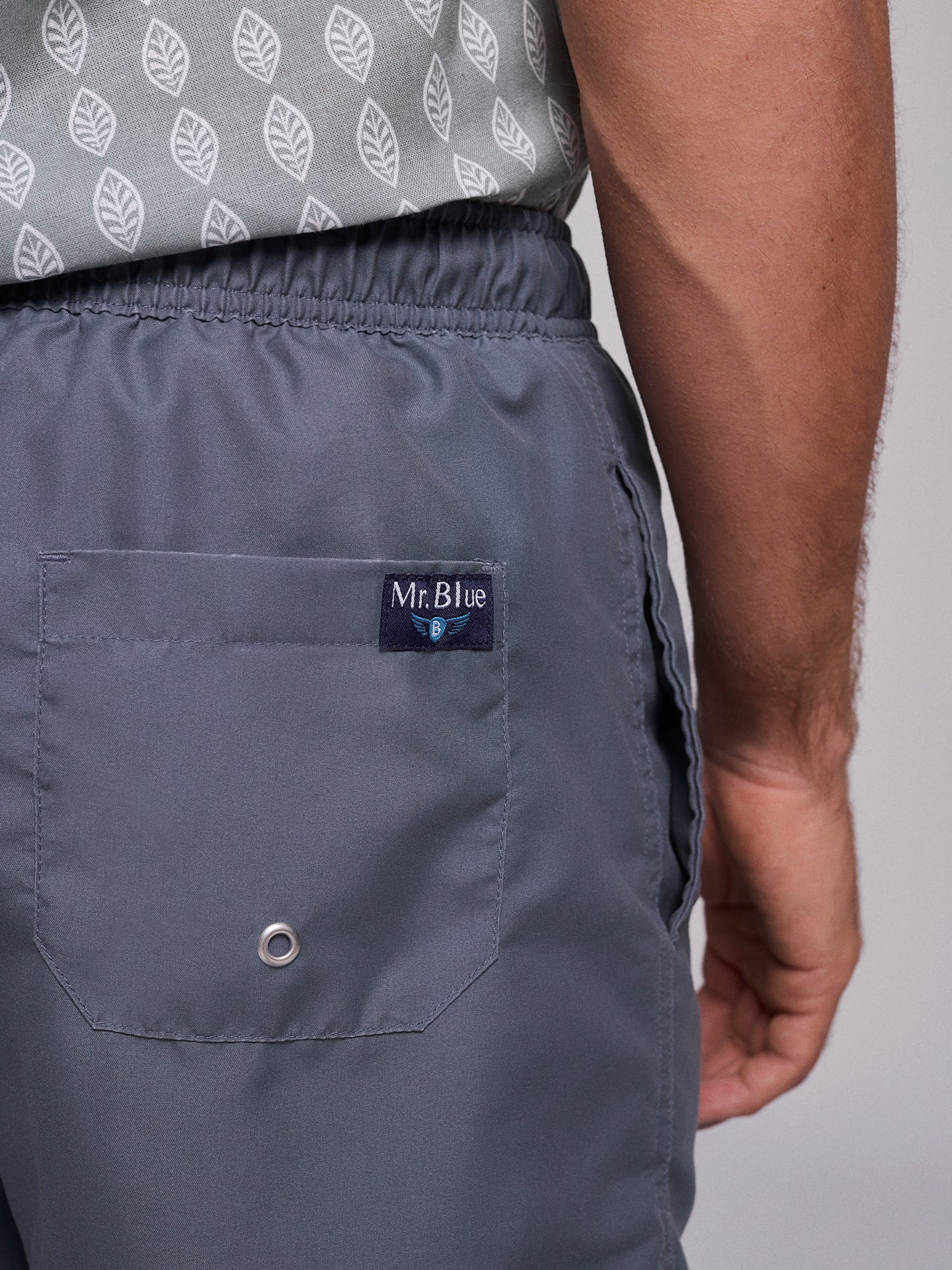 FATO BANHO CINZENTO REGULAR FIT MR. BLUE