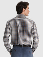 CAMISA ALGODÃO CASTANHA MANGA COMPRIDA REGULAR FIT MR. BLUE