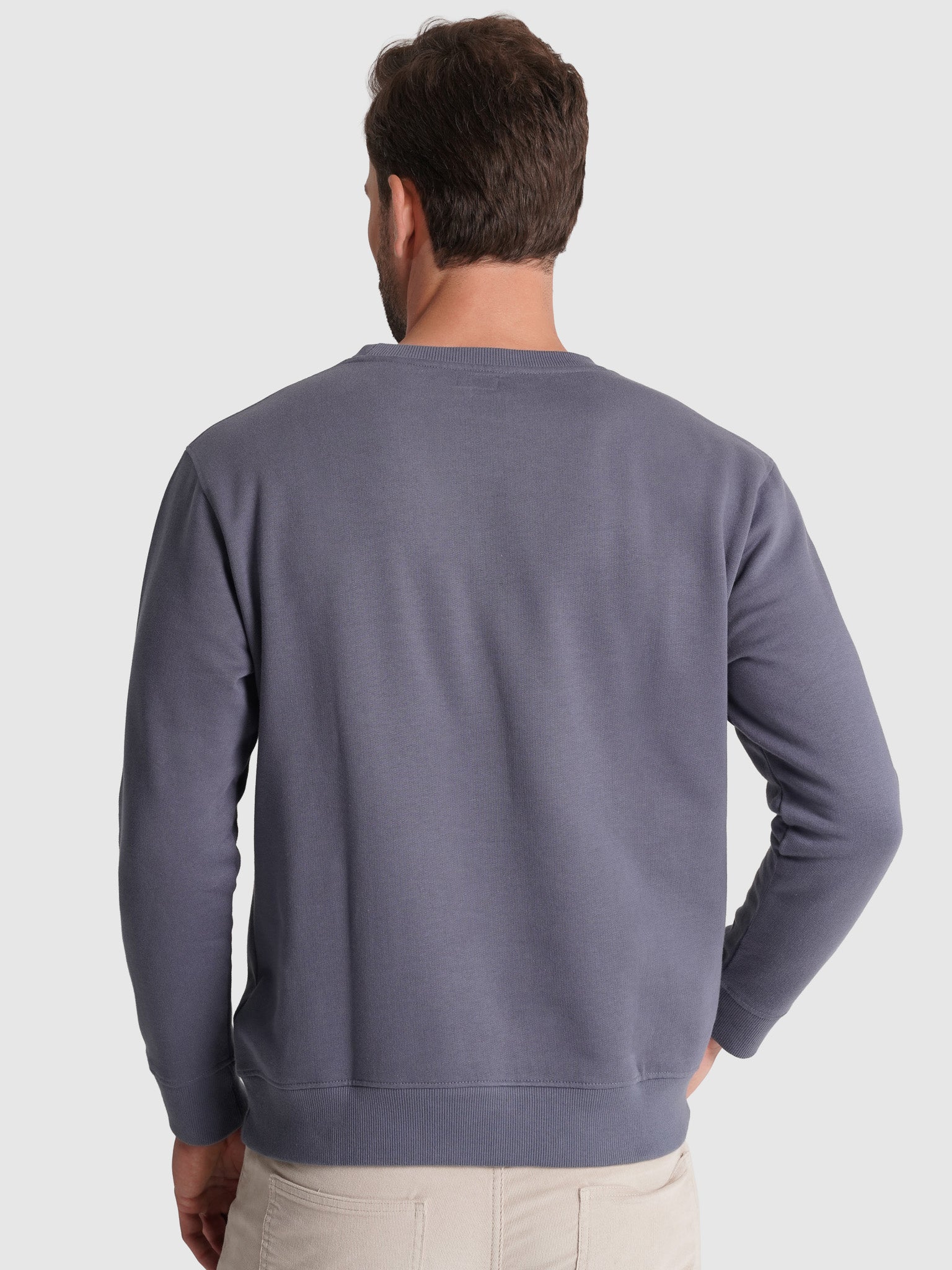 HOODIE ALGODÃO AZUL MANGA COMPRIDA REGULAR FIT MR. BLUE