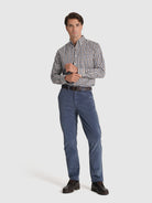 CAMISA ALGODÃO CASTANHA MANGA COMPRIDA REGULAR FIT MR. BLUE