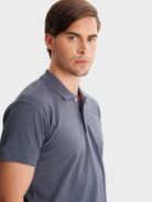 POLO AZUL MANGA CORTA REGULAR FIT MR. AZUL