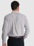 CAMISA ALGODÃO BRANCA MANGA COMPRIDA REGULAR FIT MR. BLUE