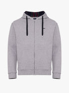 HOODIE ALGODÃO CINZENTO MANGA COMPRIDA REGULAR FIT MR. BLUE