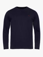 BLUE COTTON T-SHIRT LONG SLEEVE REGULAR FIT MR. BLUE