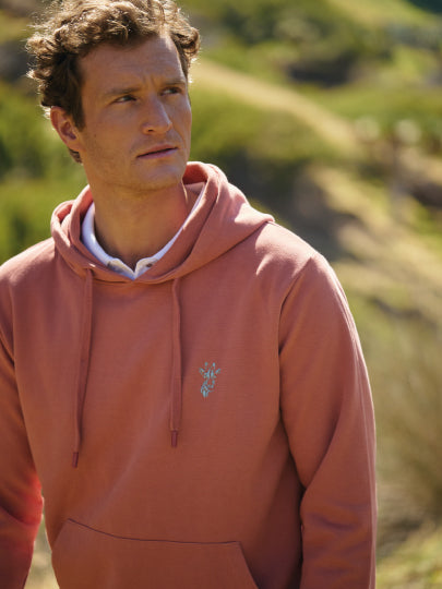 HOODIE ALGODÃO ROSA MANGA COMPRIDA REGULAR FIT MR. BLUE