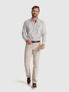 CAMISA FLANELA VERDE MANGA COMPRIDA REGULAR FIT MR. BLUE