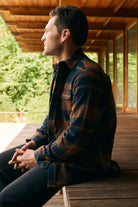 SOBRECAMISA LÃ CASTANHA MANGA COMPRIDA REGULAR FIT MR. BLUE