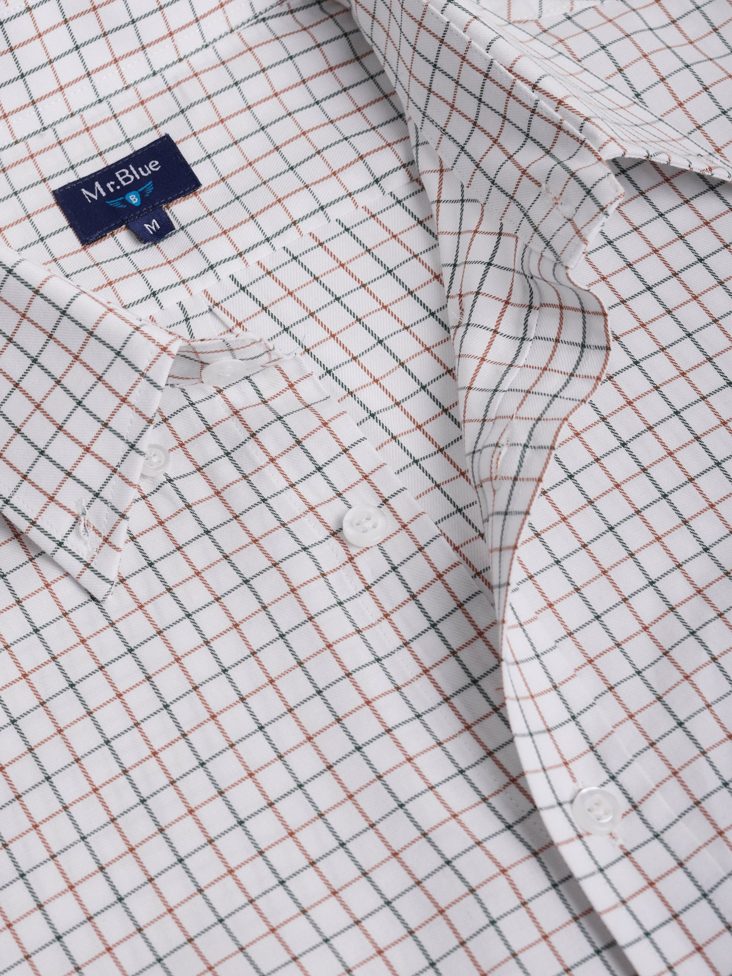 CAMISA ALGODÃO CAMEL MANGA COMPRIDA REGULAR FIT MR. BLUE