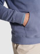 HOODIE ALGODÃO AZUL MANGA COMPRIDA REGULAR FIT MR. BLUE