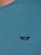 GREEN COTTON T-SHIRT SHORT SLEEVE REGULAR FIT MR. BLUE