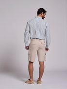 BERMUDA ALGODÃO BEGES REGULAR FIT MR. BLUE
