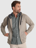 HOODIE ALGODÃO VERDE MANGA COMPRIDA REGULAR FIT MR. BLUE