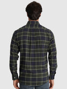 CAMISA FLANELA AZUL MANGA COMPRIDA REGULAR FIT MR. BLUE