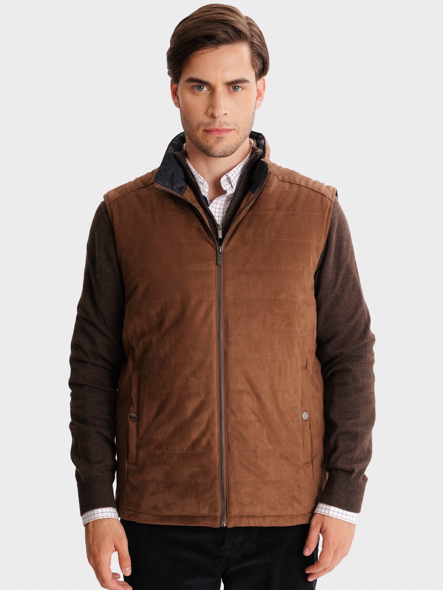 BLUSÃO CASTANHO REGULAR FIT MR. BLUE