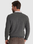 PULLOVER LÃ CINZENTO MANGA COMPRIDA REGULAR FIT MR. BLUE