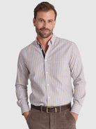 CAMISA ALGODÃO BRANCA MANGA COMPRIDA REGULAR FIT MR. BLUE