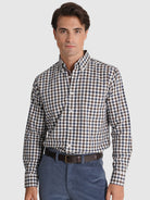 CAMISA ALGODÃO CASTANHA MANGA COMPRIDA REGULAR FIT MR. BLUE