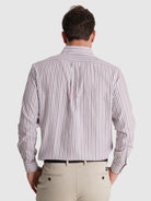 CAMISA ALGODÃO BORDEAUX MANGA COMPRIDA REGULAR FIT MR. BLUE
