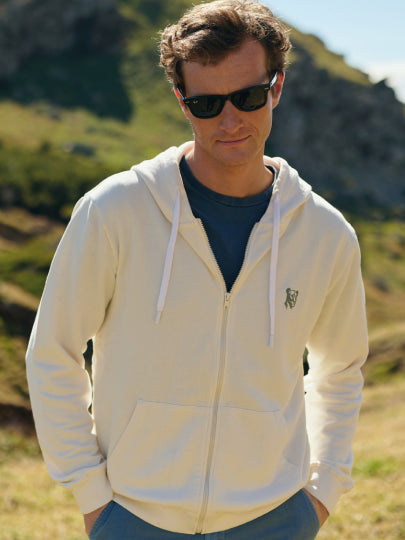 HOODIE ALGODÃO CRU MANGA COMPRIDA REGULAR FIT MR. BLUE