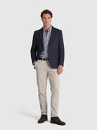 BLAZER LÃ AZUL MANGA COMPRIDA REGULAR FIT MR. BLUE