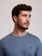 CAMISETA ALGODÓN VERDE MANGA CORTA REGULAR FIT MR. AZUL