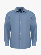CAMISA ALGODÃO AZUL MANGA COMPRIDA TAILORED FIT MR. BLUE