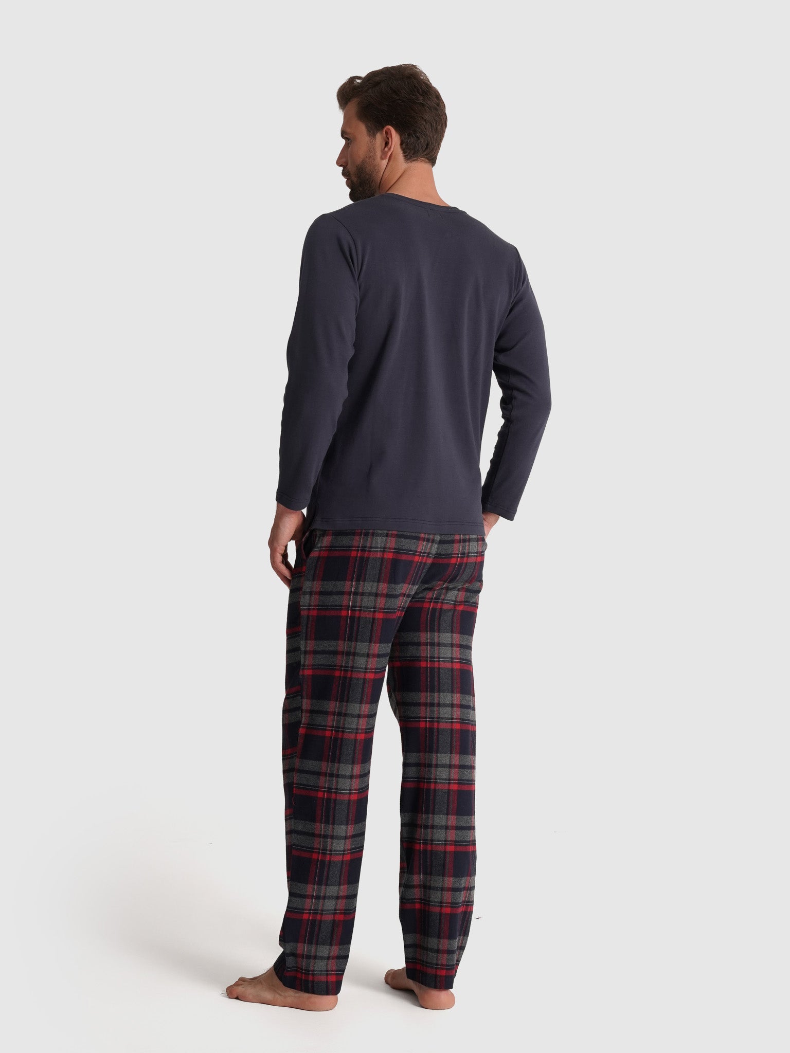 Pijama Azul Manga Comprida Regular Fit Mr. Blue