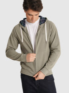 HOODIE VERDE REGULAR FIT MR. BLUE