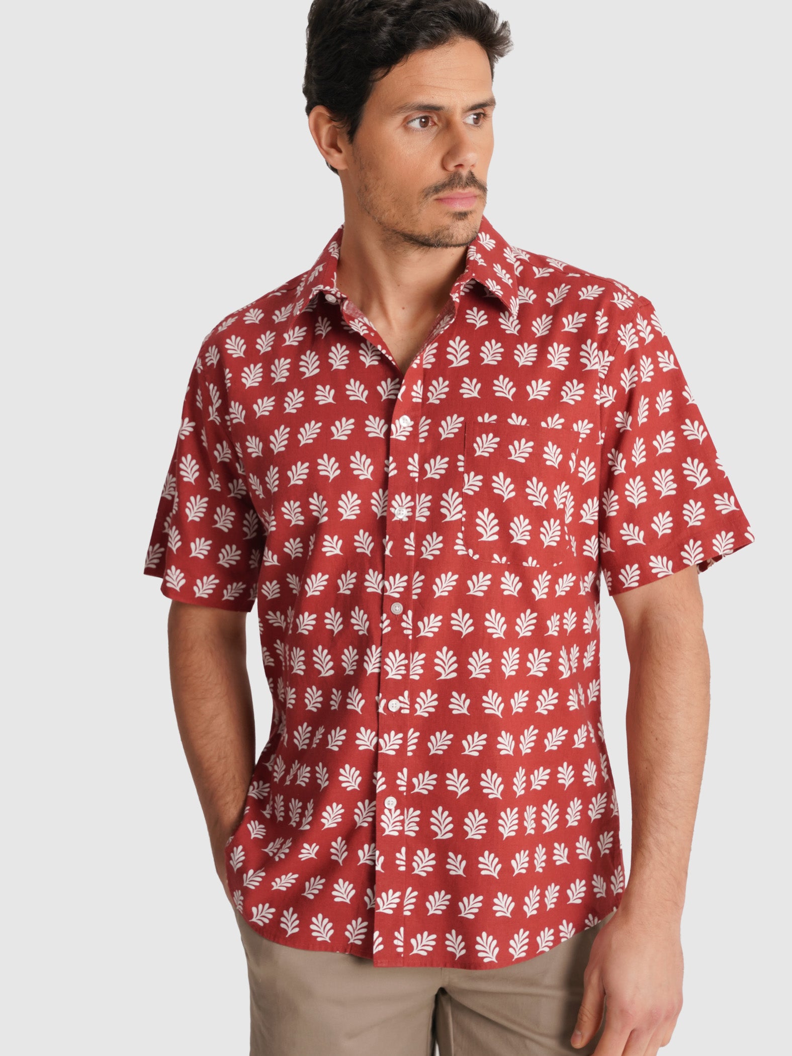 CAMISA ROSA MANGA CURTA REGULAR FIT MR. BLUE