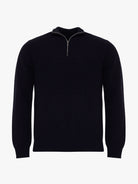 JERSEY DE LANA MERINO AZUL MANGA LARGA REGULAR FIT MARK BELLUCCI