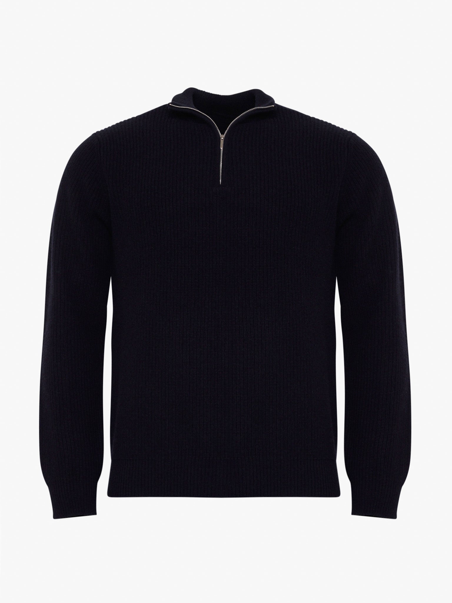 JERSEY DE LANA MERINO AZUL MANGA LARGA REGULAR FIT MARK BELLUCCI