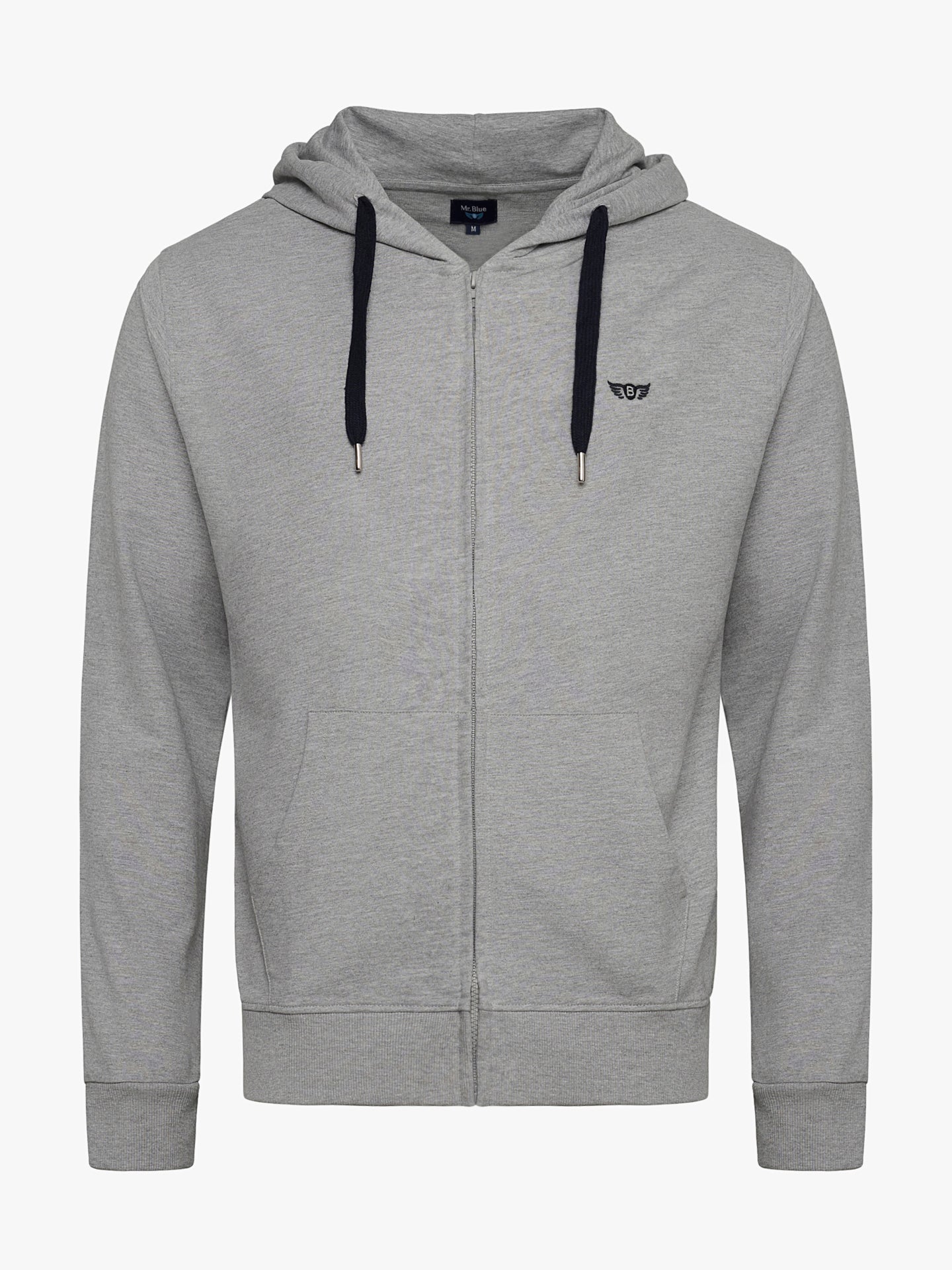 Hoodie Cinzento Com logo Mr. Blue