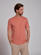 CAMISETA ALGODÓN ROSA MANGA CORTA REGULAR FIT MR. AZUL