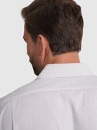 Camisa Algodão Cinzenta Manga Comprida Classic Fit Mr. Blue