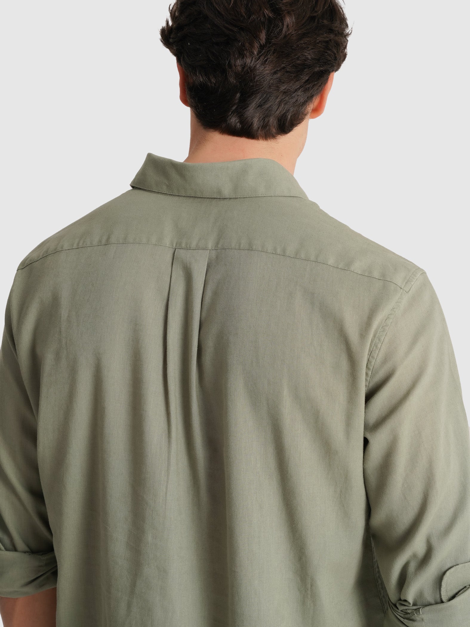 CAMISA VERDE MANGA COMPRIDA REGULAR FIT MR. BLUE