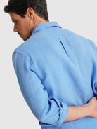 CAMISA AZUL MANGA COMPRIDA TAILORED FIT MARK BELLUCCI