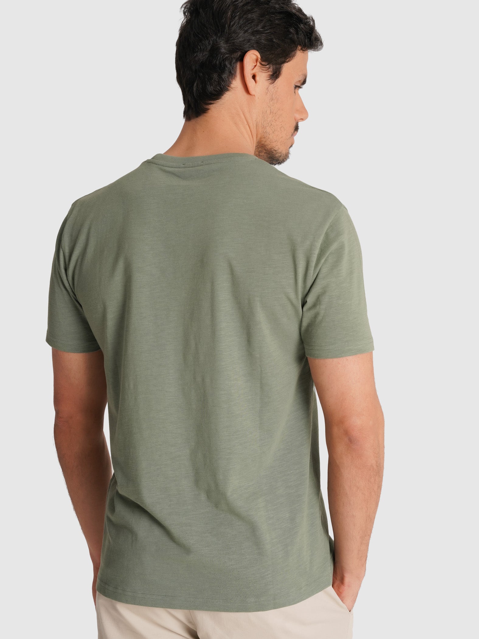 T-SHIRT VERDE MANGA CURTA REGULAR FIT MR. BLUE