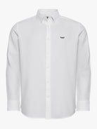 Camisa Algodão Branca Manga Comprida Regular Fit Mr. Blue