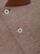 POLO PIQUET CAMEL MANGA CURTA REGULAR FIT MR. BLUE