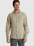 CAMISA VERDE MANGA COMPRIDA TAILORED FIT MARK BELLUCCI