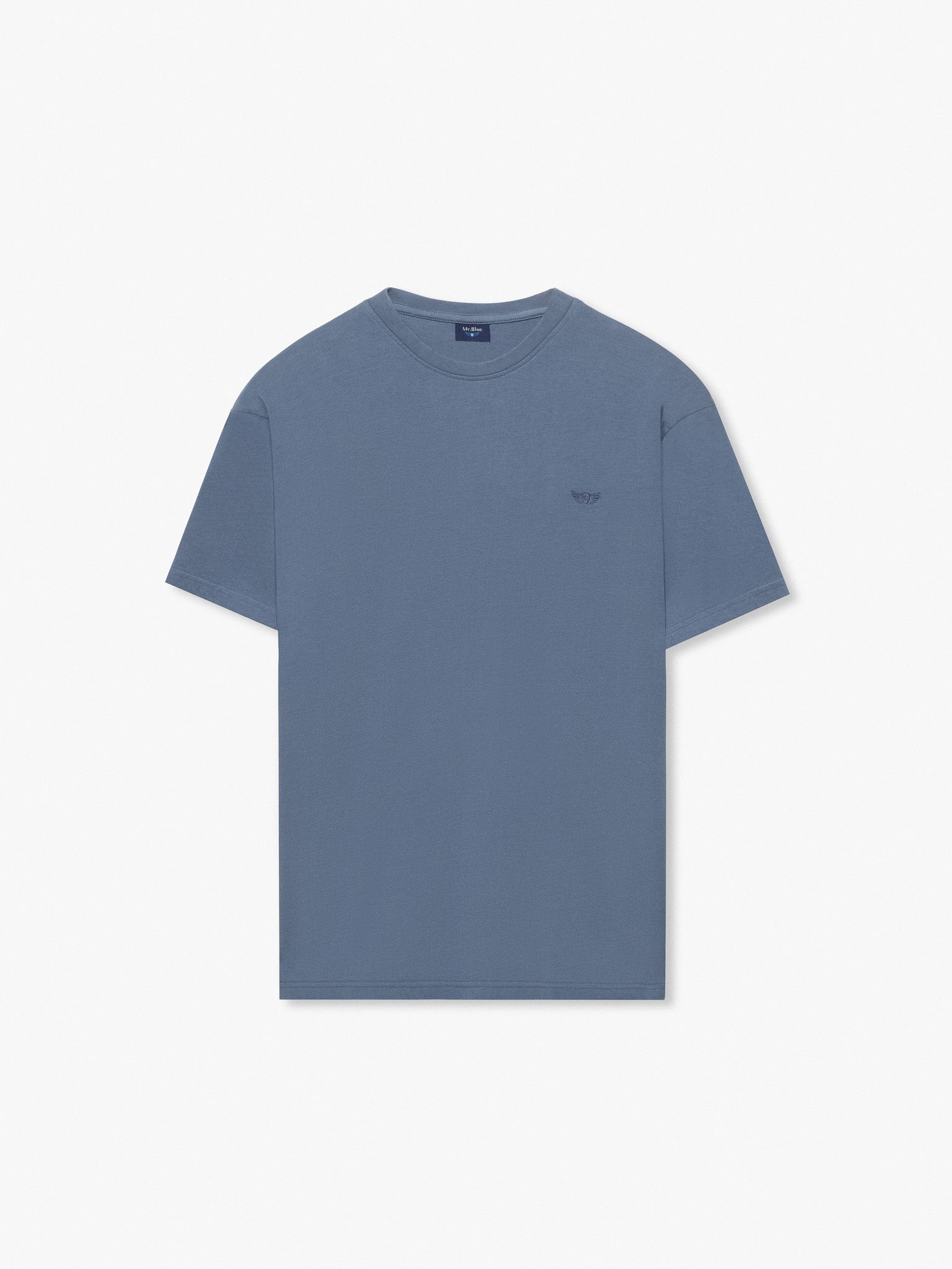 CAMISETA AZUL MANGA CORTA REGULAR FIT MR. AZUL