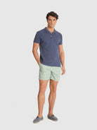 POLO PIQUET AZUL MANGA CURTA REGULAR FIT MR. BLUE