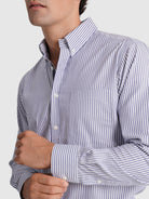 Camisa Algodão Azul Manga Comprida Regular Fit Mr. Blue