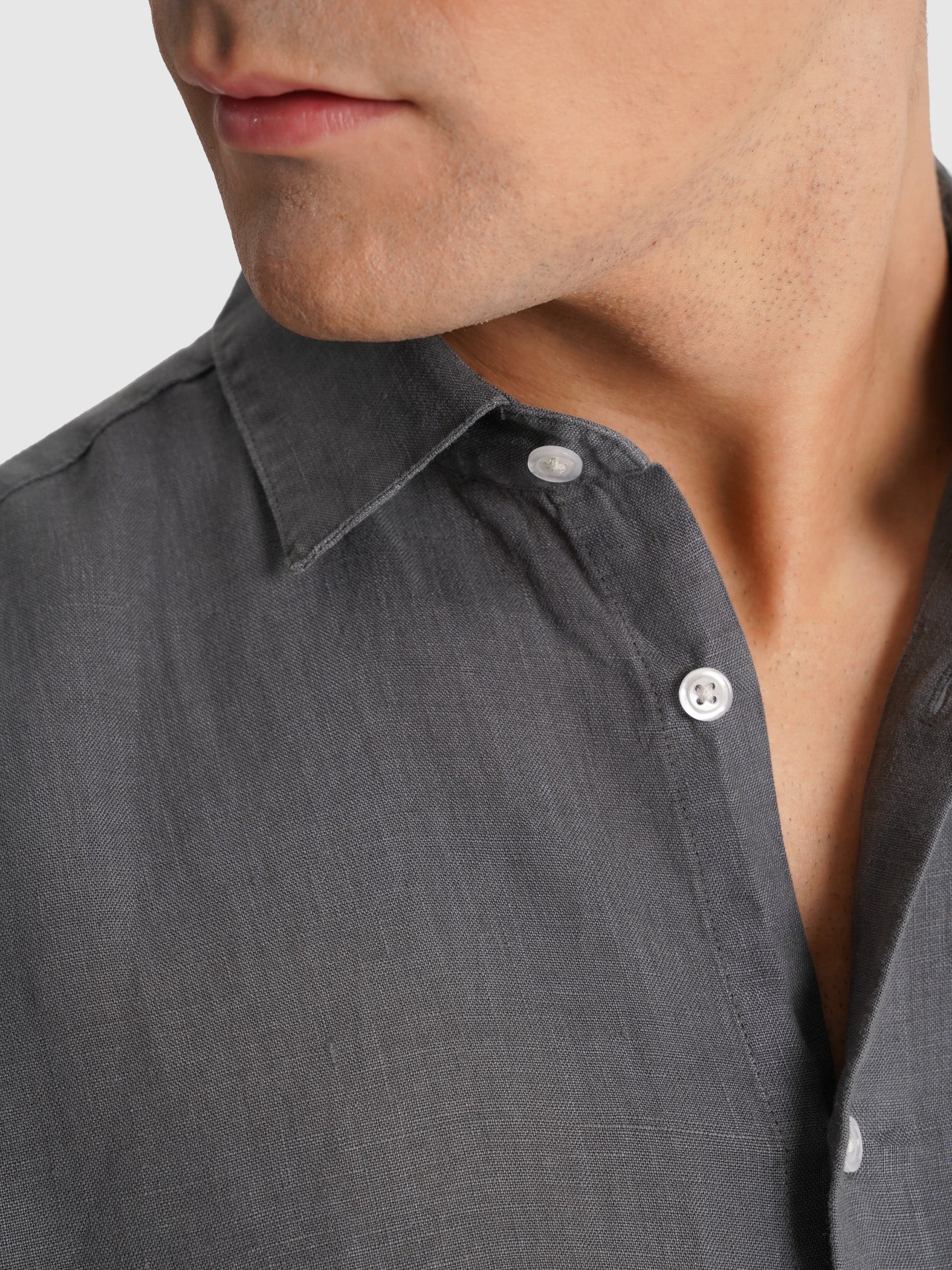 CAMISA CINZENTA MANGA COMPRIDA TAILORED FIT MARK BELLUCCI