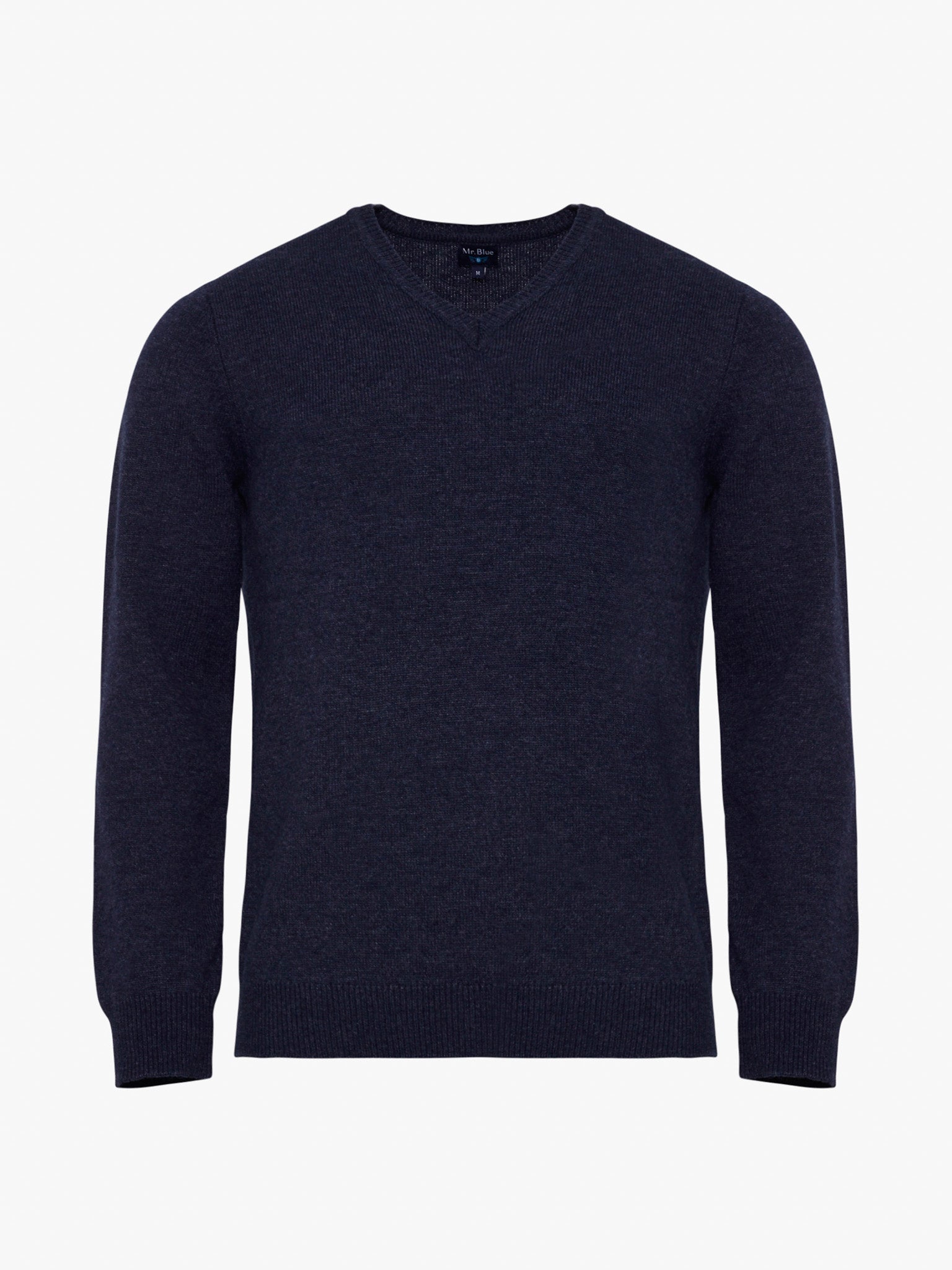 Pullover Lã Azul Manga Comprida Regular Fit Mr. Blue