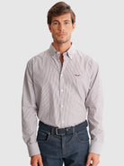 CAMISA MR GRIS REGULAR FIT. AZUL