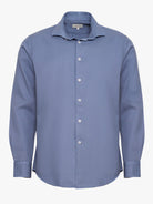 CAMISA REGULAR FIT MANGA LARGA AZUL MARK BELLUCCI