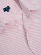 CAMISA ALGODÃO ROSA MANGA COMPRIDA SLIM FIT MR. BLUE